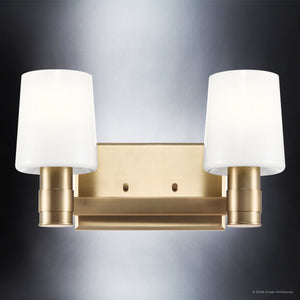 Urban Ambiance - Bath Light - UKC20525 Contemporary Indoor Bath Light, 8.25''H x 14.5''W x 6.5''Dep, Champagne Bronze Finish, Northwick Collection -