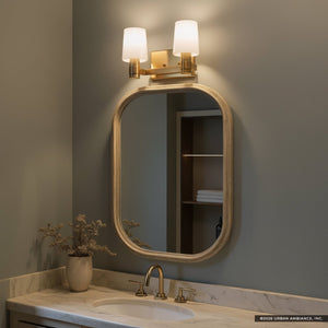 Urban Ambiance - Bath Light - UKC20525 Contemporary Indoor Bath Light, 8.25''H x 14.5''W x 6.5''Dep, Champagne Bronze Finish, Northwick Collection -
