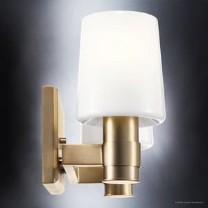 Urban Ambiance - Bath Light - UKC20525 Contemporary Indoor Bath Light, 8.25''H x 14.5''W x 6.5''Dep, Champagne Bronze Finish, Northwick Collection -