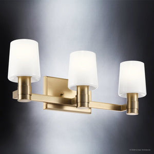 Urban Ambiance - Bath Light - UKC20529 Contemporary Indoor Bath Light, 8.25''H x 24''W x 6.5''Dep, Champagne Bronze Finish, Northwick Collection -