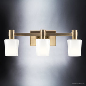 Urban Ambiance - Bath Light - UKC20529 Contemporary Indoor Bath Light, 8.25''H x 24''W x 6.5''Dep, Champagne Bronze Finish, Northwick Collection -