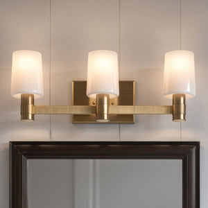 Urban Ambiance - Bath Light - UKC20529 Contemporary Indoor Bath Light, 8.25''H x 24''W x 6.5''Dep, Champagne Bronze Finish, Northwick Collection -