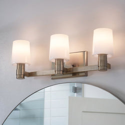 Urban Ambiance - Bath Light - UKC20530 Contemporary Indoor Bath Light, 8.25''H x 24''W x 6.5''Dep, Brushed Nickel Finish, Northwick Collection -