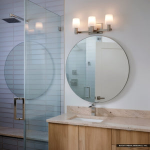 Urban Ambiance - Bath Light - UKC20530 Contemporary Indoor Bath Light, 8.25''H x 24''W x 6.5''Dep, Brushed Nickel Finish, Northwick Collection -