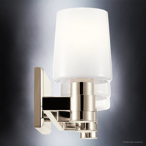 Urban Ambiance - Bath Light - UKC20531 Contemporary Indoor Bath Light, 8.25''H x 24''W x 6.5''Dep, Polished Nickel Finish, Northwick Collection -
