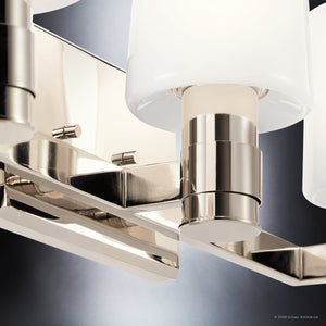 Urban Ambiance - Bath Light - UKC20531 Contemporary Indoor Bath Light, 8.25''H x 24''W x 6.5''Dep, Polished Nickel Finish, Northwick Collection -