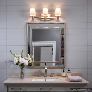 Urban Ambiance - Bath Light - UKC20531 Contemporary Indoor Bath Light, 8.25''H x 24''W x 6.5''Dep, Polished Nickel Finish, Northwick Collection -
