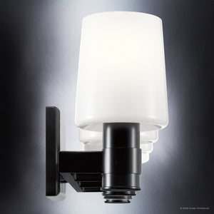 Urban Ambiance - Bath Light - UKC20532 Contemporary Indoor Bath Light, 8.25''H x 30''W x 6.5''Dep, Black Finish, Northwick Collection -