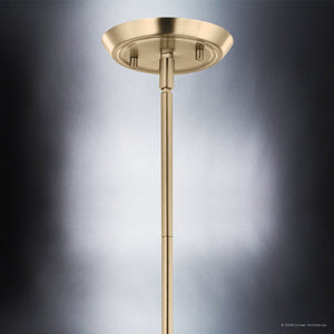 Urban Ambiance - Chandelier - UKC20544 Luxe Industrial Indoor Chandelier, 19.25''H x 40.25''W x 40.25''Dep, Champagne Bronze Finish, Penhurst Collection -
