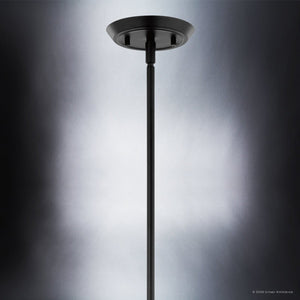 Urban Ambiance - Chandelier - UKC20546 Luxe Industrial Indoor Chandelier, 23.25''H x 50''W x 50''Dep, Black Finish, Penhurst Collection -