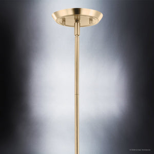 Urban Ambiance - Chandelier - UKC20547 Luxe Industrial Indoor Chandelier, 23.25''H x 50''W x 50''Dep, Champagne Bronze Finish, Penhurst Collection -