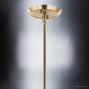 Urban Ambiance - Chandelier - UKC20550 Luxe Industrial Indoor Chandelier, 20''H x 39.75''W x 39.75''Dep, Champagne Bronze Finish, Penhurst Collection -