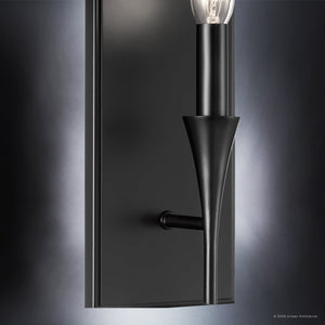 Urban Ambiance - Wall Sconce - UKC20555 Luxe Industrial Indoor Wall Sconce, 11.5''H x 5''W x 4''Dep, Black Finish, Penhurst Collection -