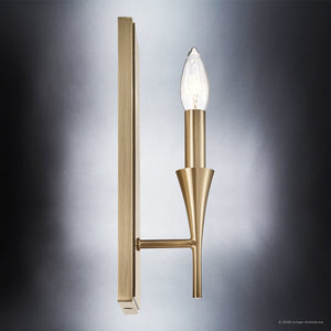 Urban Ambiance - Wall Sconce - UKC20556 Luxe Industrial Indoor Wall Sconce, 11.5''H x 5''W x 4''Dep, Champagne Bronze Finish, Penhurst Collection -