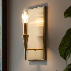 Urban Ambiance - Wall Sconce - UKC20556 Luxe Industrial Indoor Wall Sconce, 11.5''H x 5''W x 4''Dep, Champagne Bronze Finish, Penhurst Collection -