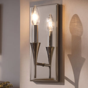 Urban Ambiance - Wall Sconce - UKC20557 Luxe Industrial Indoor Wall Sconce, 11.5''H x 5''W x 4''Dep, Polished Nickel Finish, Penhurst Collection -