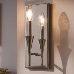 Urban Ambiance - Wall Sconce - UKC20557 Luxe Industrial Indoor Wall Sconce, 11.5''H x 5''W x 4''Dep, Polished Nickel Finish, Penhurst Collection -