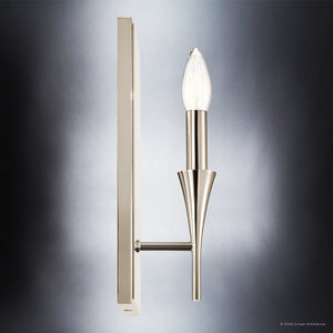 Urban Ambiance - Wall Sconce - UKC20557 Luxe Industrial Indoor Wall Sconce, 11.5''H x 5''W x 4''Dep, Polished Nickel Finish, Penhurst Collection -