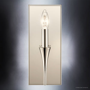Urban Ambiance - Wall Sconce - UKC20557 Luxe Industrial Indoor Wall Sconce, 11.5''H x 5''W x 4''Dep, Polished Nickel Finish, Penhurst Collection -