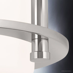 Urban Ambiance - Ceiling Light - UKC20565 Art Deco Indoor Ceiling Light, 7.75''H x 7.25''W x 7.25''Dep, Polished Nickel Finish, Quinmere Collection -