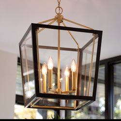 Urban Ambiance - Chandelier - UKC20570 New Traditional Indoor Chandelier, 24''H x 16''W x 16''Dep, Champagne Bronze Finish, Sterling Collection -