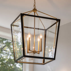 Urban Ambiance - Chandelier - UKC20572 New Traditional Indoor Chandelier, 31.75''H x 22.25''W x 22.25''Dep, Champagne Bronze Finish, Sterling Collection -
