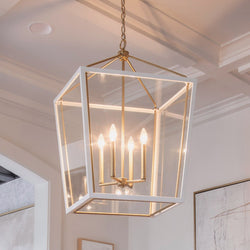 Urban Ambiance - Chandelier - UKC20573 New Traditional Indoor Chandelier, 31.75''H x 22.25''W x 22.25''Dep, Champagne Bronze Finish, Sterling Collection -