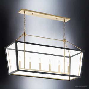 Urban Ambiance - Chandelier - UKC20574 New Traditional Indoor Chandelier, 26''H x 16''W x 16''Dep, Champagne Bronze Finish, Sterling Collection -