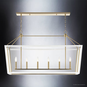 Urban Ambiance - Chandelier - UKC20575 New Traditional Indoor Chandelier, 26''H x 16''W x 16''Dep, Champagne Bronze Finish, Sterling Collection -