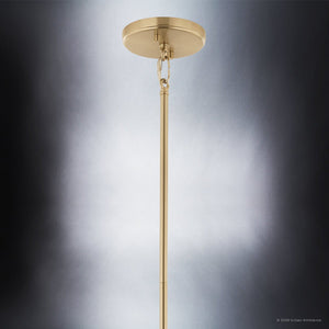Urban Ambiance - Chandelier - UKC20580 Transitional Indoor Chandelier, 21.25''H x 16''W x 16''Dep, Champagne Bronze Finish, Thornfield Collection -