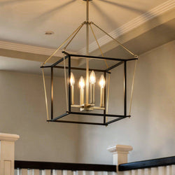 Urban Ambiance - Chandelier - UKC20580 Transitional Indoor Chandelier, 21.25''H x 16''W x 16''Dep, Champagne Bronze Finish, Thornfield Collection -
