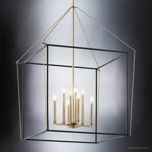 Urban Ambiance - Chandelier - UKC20584 Transitional Indoor Chandelier, 40.25''H x 28.25''W x 28.25''Dep, Champagne Bronze Finish, Thornfield Collection -