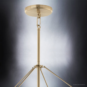 Urban Ambiance - Chandelier - UKC20584 Transitional Indoor Chandelier, 40.25''H x 28.25''W x 28.25''Dep, Champagne Bronze Finish, Thornfield Collection -