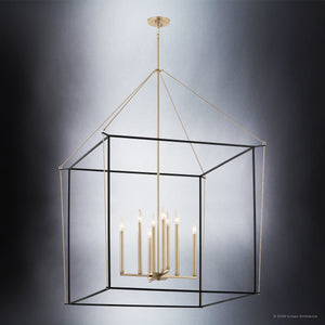 Urban Ambiance - Chandelier - UKC20586 Transitional Indoor Chandelier, 50''H x 34.75''W x 34.75''Dep, Champagne Bronze Finish, Thornfield Collection -