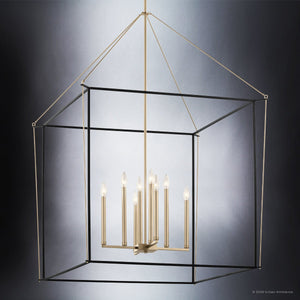Urban Ambiance - Chandelier - UKC20586 Transitional Indoor Chandelier, 50''H x 34.75''W x 34.75''Dep, Champagne Bronze Finish, Thornfield Collection -