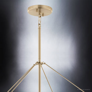 Urban Ambiance - Chandelier - UKC20586 Transitional Indoor Chandelier, 50''H x 34.75''W x 34.75''Dep, Champagne Bronze Finish, Thornfield Collection -