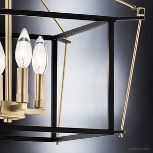 Urban Ambiance - Ceiling Light - UKC20590 Transitional Indoor Ceiling Light, 14''H x 16''W x 16''Dep, Champagne Bronze Finish, Thornfield Collection -