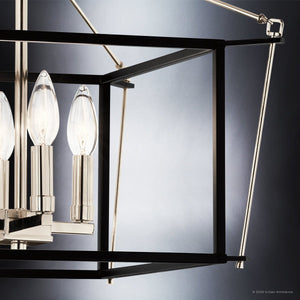 Urban Ambiance - Ceiling Light - UKC20591 Transitional Indoor Ceiling Light, 14''H x 16''W x 16''Dep, Polished Nickel Finish, Thornfield Collection -