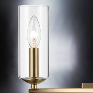 Urban Ambiance - Chandelier - UKC20601 Luxe Industrial Indoor Chandelier, 8.5''H x 37.75''W x 37.75''Dep, Champagne Bronze Finish, Yorkdale Collection -