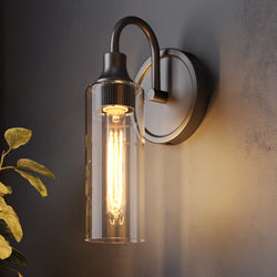 Urban Ambiance - Wall Sconce - UKC20610 Mid-Century Modern Indoor Wall Sconce, 13''H x 5''W x 6''Dep, Black Finish, Carroway Collection -