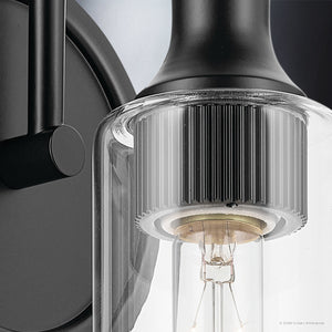 Urban Ambiance - Wall Sconce - UKC20610 Mid-Century Modern Indoor Wall Sconce, 13''H x 5''W x 6''Dep, Black Finish, Carroway Collection -