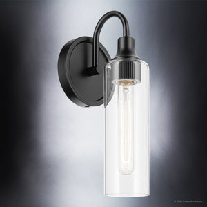 Urban Ambiance - Wall Sconce - UKC20610 Mid-Century Modern Indoor Wall Sconce, 13''H x 5''W x 6''Dep, Black Finish, Carroway Collection -