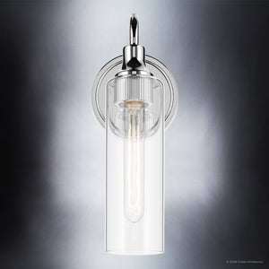 Urban Ambiance - Wall Sconce - UKC20611 Mid-Century Modern Indoor Wall Sconce, 13''H x 5''W x 6''Dep, Chrome Finish, Carroway Collection -