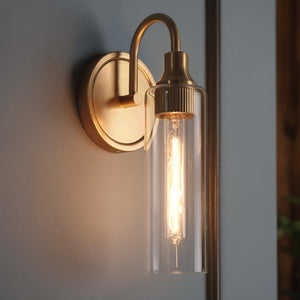 Urban Ambiance - Wall Sconce - UKC20612 Mid-Century Modern Indoor Wall Sconce, 13''H x 5''W x 6''Dep, Champagne Bronze Finish, Carroway Collection -