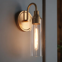 Urban Ambiance - Wall Sconce - UKC20612 Mid-Century Modern Indoor Wall Sconce, 13''H x 5''W x 6''Dep, Champagne Bronze Finish, Carroway Collection -