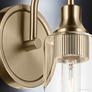 Urban Ambiance - Wall Sconce - UKC20612 Mid-Century Modern Indoor Wall Sconce, 13''H x 5''W x 6''Dep, Champagne Bronze Finish, Carroway Collection -
