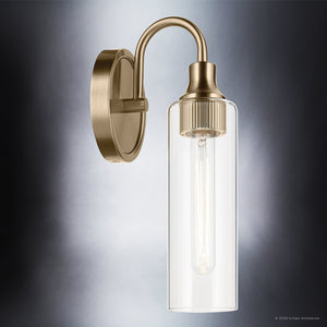 Urban Ambiance - Wall Sconce - UKC20612 Mid-Century Modern Indoor Wall Sconce, 13''H x 5''W x 6''Dep, Champagne Bronze Finish, Carroway Collection -