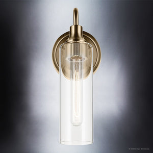 Urban Ambiance - Wall Sconce - UKC20612 Mid-Century Modern Indoor Wall Sconce, 13''H x 5''W x 6''Dep, Champagne Bronze Finish, Carroway Collection -