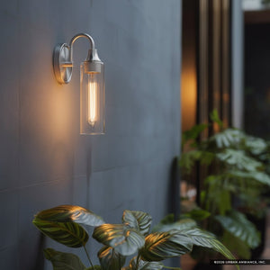 Urban Ambiance - Wall Sconce - UKC20613 Mid-Century Modern Indoor Wall Sconce, 13''H x 5''W x 6''Dep, Brushed Nickel Finish, Carroway Collection -