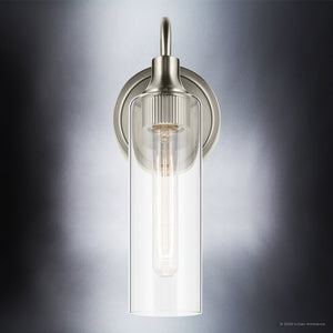 Urban Ambiance - Wall Sconce - UKC20613 Mid-Century Modern Indoor Wall Sconce, 13''H x 5''W x 6''Dep, Brushed Nickel Finish, Carroway Collection -